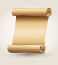 Scrolled old paper Royalty Free Stock Photo