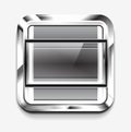 Scroller square icon Royalty Free Stock Photo