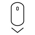 Scrolling mouse for web design logo vector