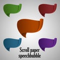 Scrollpaper speechbubble