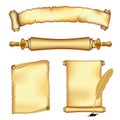 Scrolls and banners Royalty Free Stock Photo