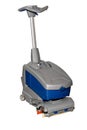 Ultra-compact scrubber drier for efficient cleaning of large rooms, isolated on white background