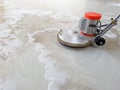 Scrubber machine for cleaning floor