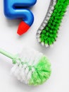 Scrubbing cleaning brushes Royalty Free Stock Photo