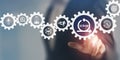 SCRUM, agile development methodology concept. Task sprint teamwork methodology. Royalty Free Stock Photo