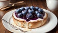 Scrumptious Blueberry Bread.AI Generated