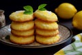 Scrumptious Lemon cheese cookies. Generate Ai