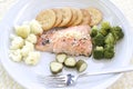 Scrumptious Salmon Dinner Royalty Free Stock Photo