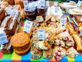 Scrumptuous baked good in a Saturday farmers market in Belfast