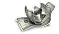 Scrunched Up US Dollar Notes Royalty Free Stock Photo