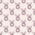 Scrunchy repeat pattern design, cute girly pattern background