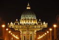 Sct. Peter's Cathedral in Rome Royalty Free Stock Photo