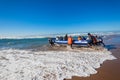 Dive Boat Crew Beach Launch