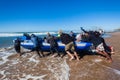 Scuba Dive Boat Crew Beach Launch