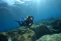 Scuba-Diver in shallow water