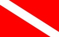 Scuba divers flag