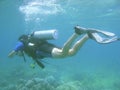 Scuba diving class Royalty Free Stock Photo