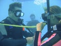 Scuba diving class Royalty Free Stock Photo