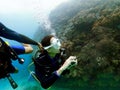 Scuba diving Okinawa reef coral