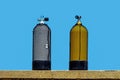 Scuba diving oxygen tanks Royalty Free Stock Photo