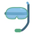 Scuba mask icon cartoon vector. Dive equipment Royalty Free Stock Photo