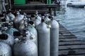 Scuba Oxygen Tanks Two Royalty Free Stock Photo