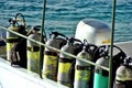 Scuba Tanks Royalty Free Stock Photo