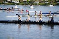 Sculling racing on Cooper River Cherry Hill New Jersey.