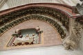 sculpted decor in a gothic cathedral in burgos - spain Royalty Free Stock Photo