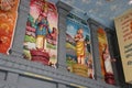 sculpted divinities in an hindu temple (sri senpaga vinayagar) - singapore