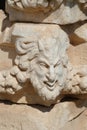 Sculpted Greek mask recovered from the ruins of the theater