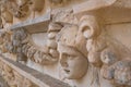 Sculpted Greek mask from the ruins of the theater of Aphrodisias Turkey