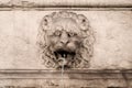 Sculpted lion head as a fountain,  Bologna Royalty Free Stock Photo