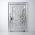 Sculpted Metal Door In Silver: A Primitive Surrealist Masterpiece