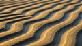 Sculpted sand dunes create a rhythmic pattern of parallel ridges and Royalty Free Stock Photo
