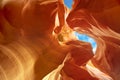 Sculpted sandstone in Lower Antelope Canyon Royalty Free Stock Photo