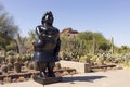 Sculptor Fernando Botero: Dressed Woman Sculpture at Desert Botanical Garden in Phoenix