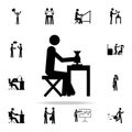 sculptor icon. people in work icons universal set for web and mobile