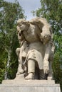 Sculptura Devoted to the heroic deeds of the women during the war on Square of Heroes. Mamayev Kurgan in Volgograd Royalty Free Stock Photo