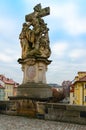 Sculptural compositions of Charles Bridge, Prague, Czech Republic