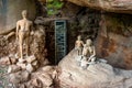 Sculptural depiction of life of prehistoric cave dwellers at Bhimbetka.