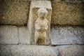 Sculptural detail of the corbel of the Romanesque church of Sernancelhe