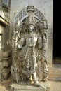 Sculptural details,Hoysala temple, Halebidu,India