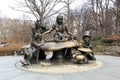 Sculptural group Alice in Wonderland, in Central Park, New York, NY, USA Royalty Free Stock Photo