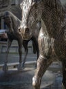 Sculptural group of horses in Dejvice, Prague