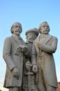 Sculptural group of Slovak revolutionary politicians and writers from 19th century,