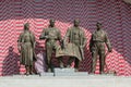 Sculptural group of Soviet times. Kiev, Ukraine