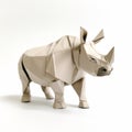 Sculptural Origami Rhino A Masterpiece Of Character Design