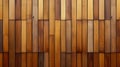 Sculptural Wooden Wall Cladding with Natural Finish. Wood Cladding. Carpentry Wall Surface Structure Design Texture, Glossy Finish