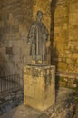 Sculpture of Aben Hazan, famous writer of Al-Andalus, Cordoba, Spain Royalty Free Stock Photo